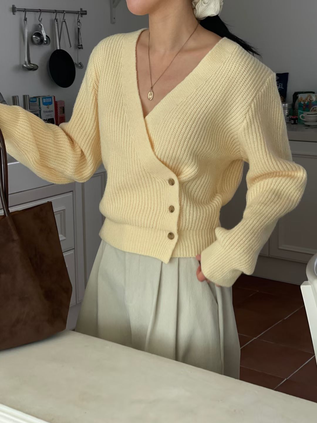 Spring V-neck Cardigan(4 colors)