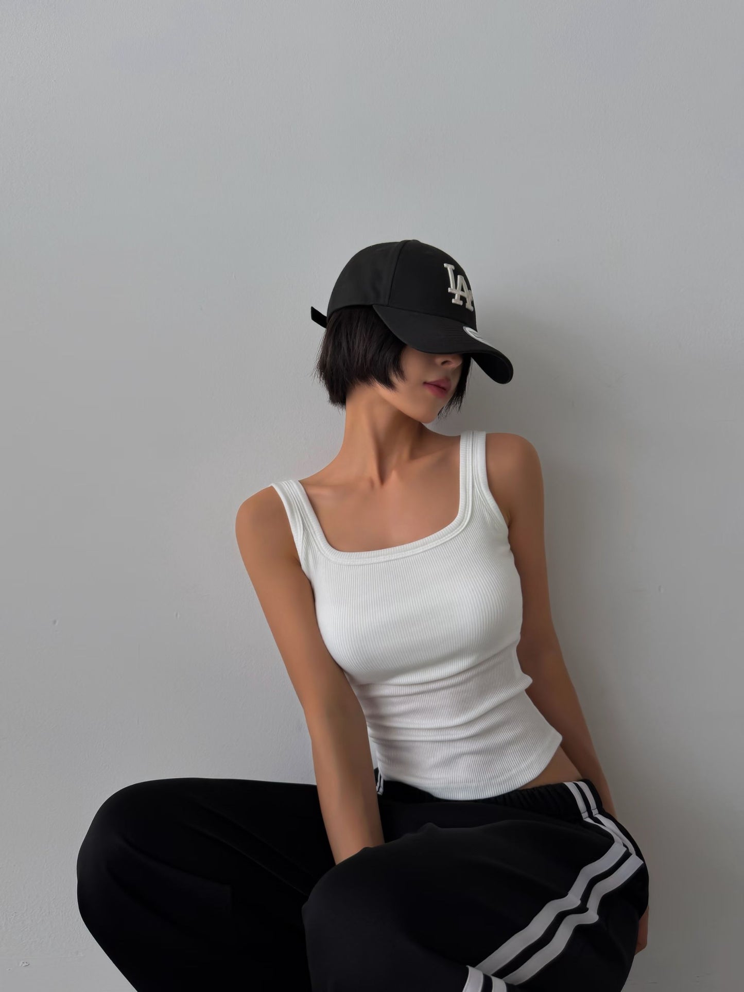 Square Neck Ribbed Bra Top(6 Colors)