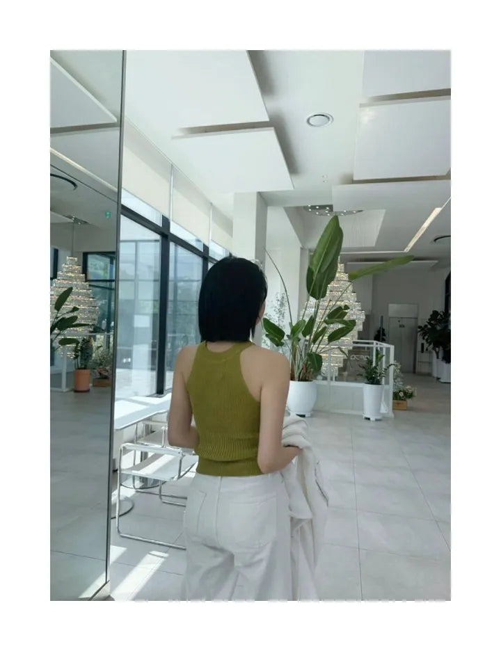 Sculpting Rib-Knit Tank Top(5 Colors)