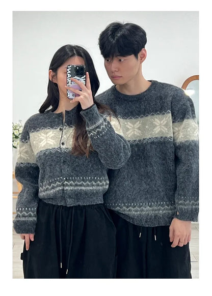 Winter Nordic Snowflake Sweater