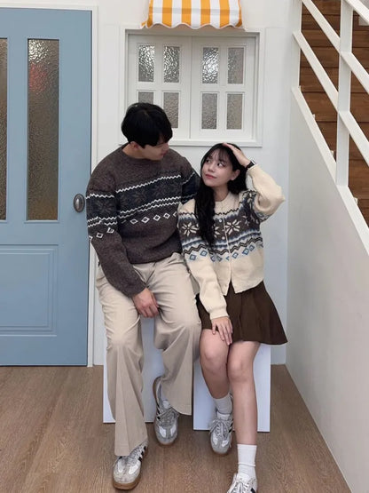 Nordic Snowflake Pattern Sweater