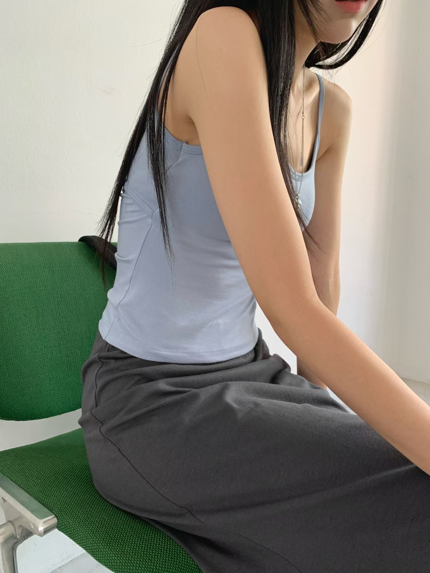[Removable Pads] Cross-Back Twist Cotton Modal Bra Top(4 colors)
