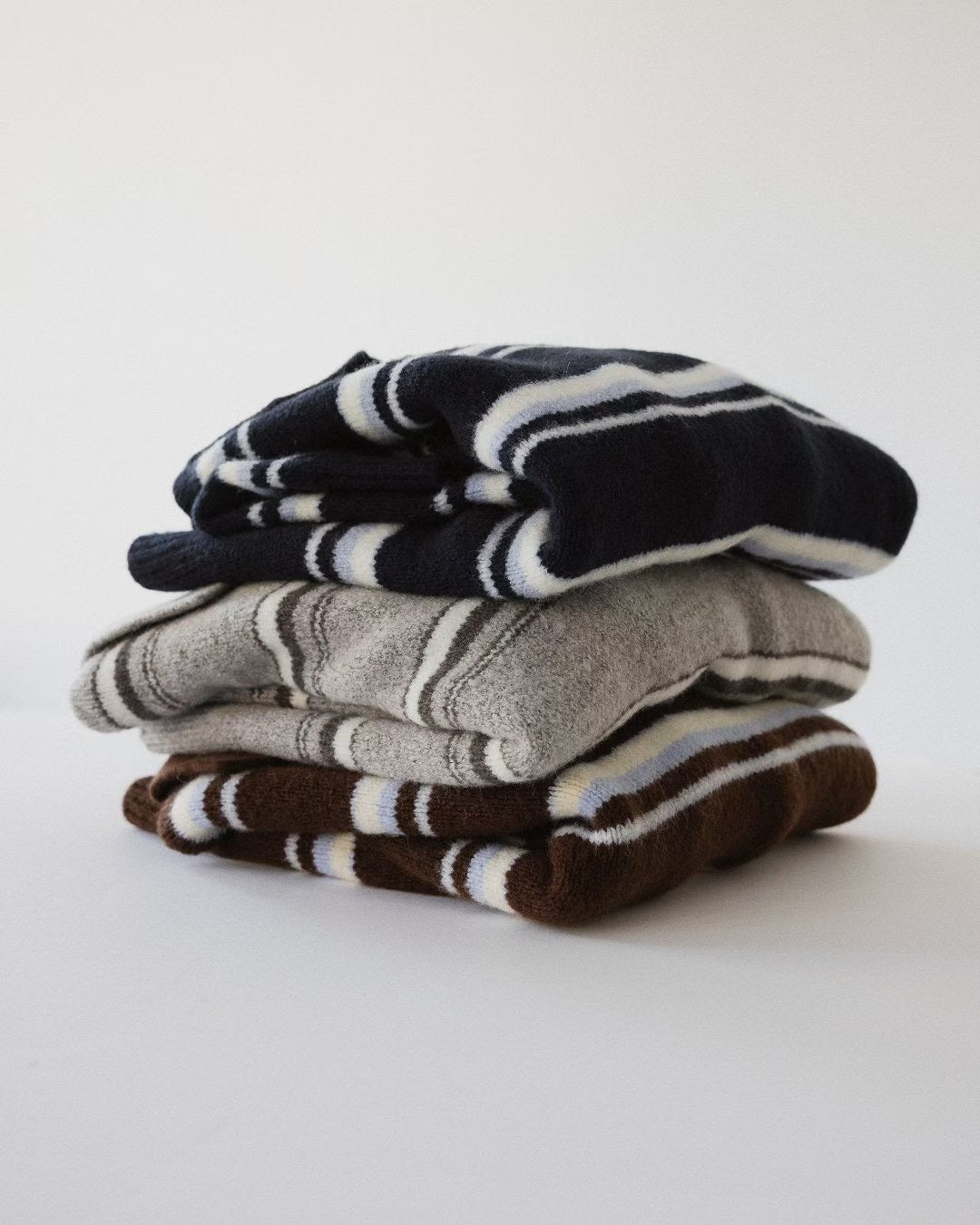 Lapel Striped Sweater(3 colors)