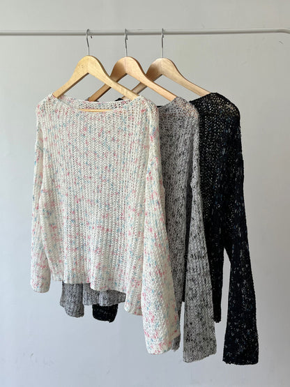 Spring Sorbet Relaxed Fit Knit Sweater(3 colors)