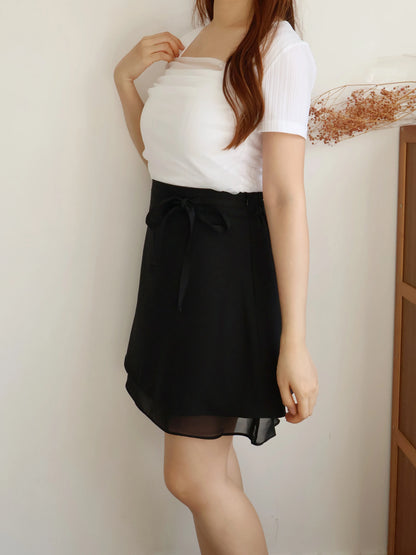 Ethereal Square-Neck Sheer Cooling Top(Ivory)