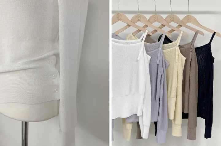 The Chérie One-Shoulder Knit Top(5 colors)