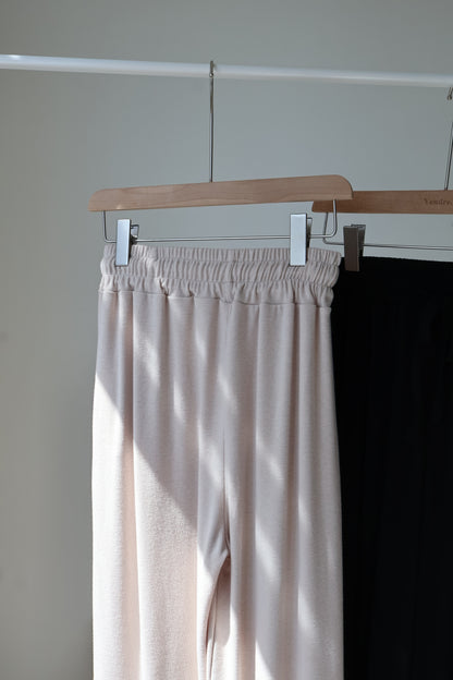[2 Lengths] Cloud-Soft & Silk-Touch Cooling Wide-Leg Pants with Pockets(Beige)