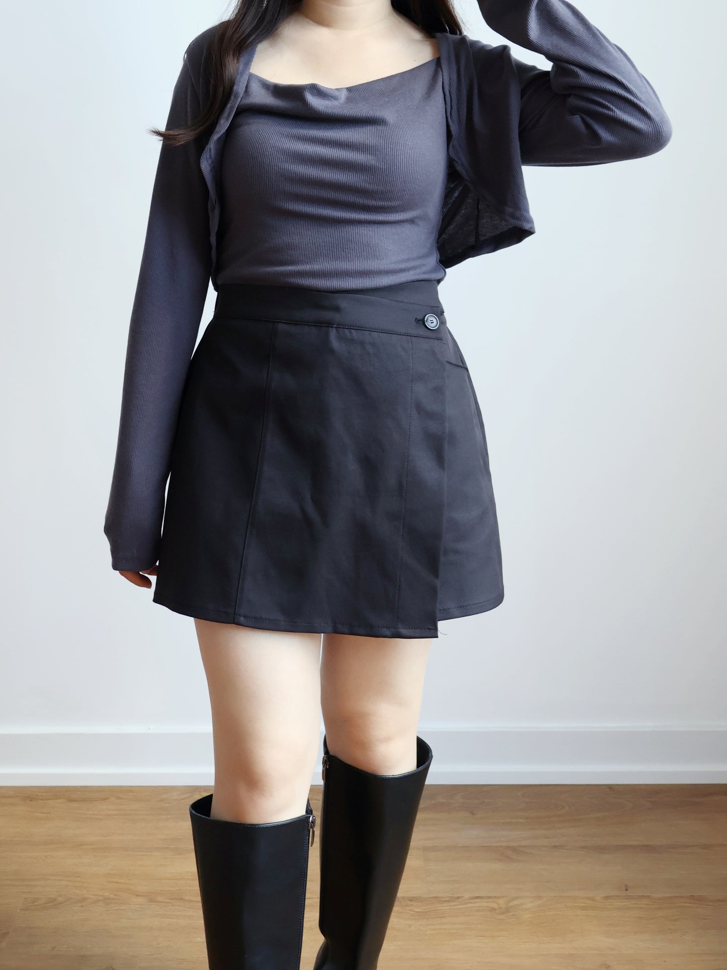 Softy Two-piece Set(Charcoal)