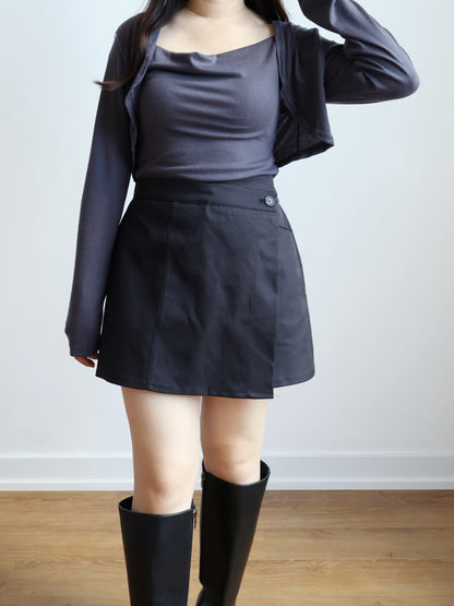 Softy Two-piece Set(Charcoal)