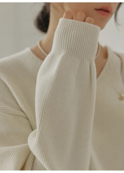 Elegant Gold Buttons Sweater(3 colors)