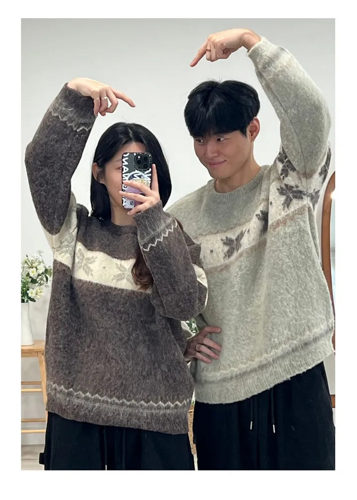 Winter Nordic Snowflake Sweater