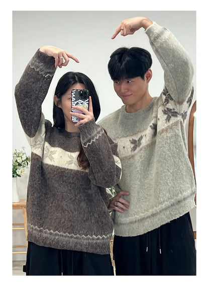 Winter Nordic Snowflake Sweater