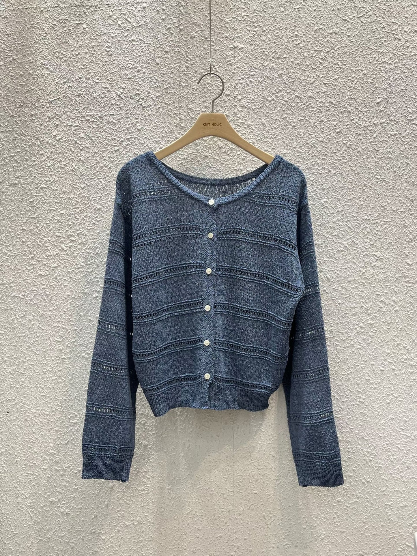 Delicate Hollow-Out Loose Knit Cardigan(5 colors)