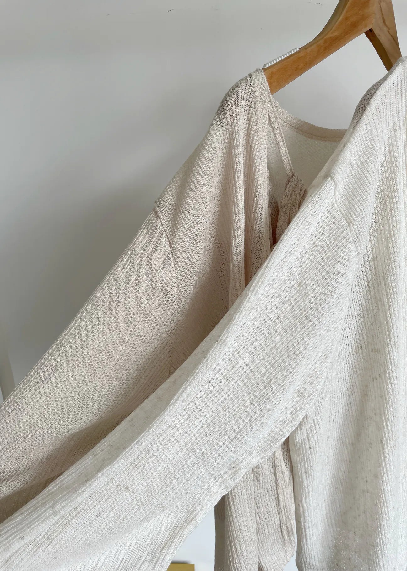 Airy Relaxed Linen Cami & Cardigan 2-Piece Set(Beige)