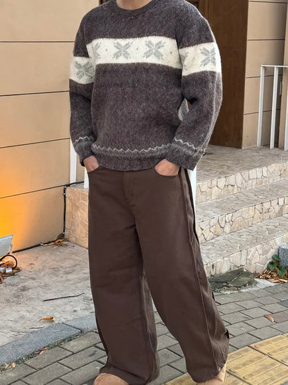 Winter Nordic Snowflake Sweater