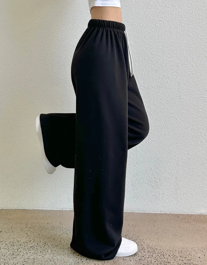 Winter Essential❄️Extra Warm Fleece Loose Pants(Black)