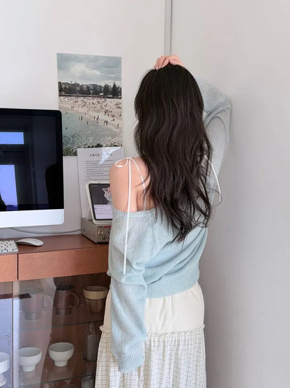 [20% wool] Henley Neck Loose-Fit Basic Knit Top(9 colors)