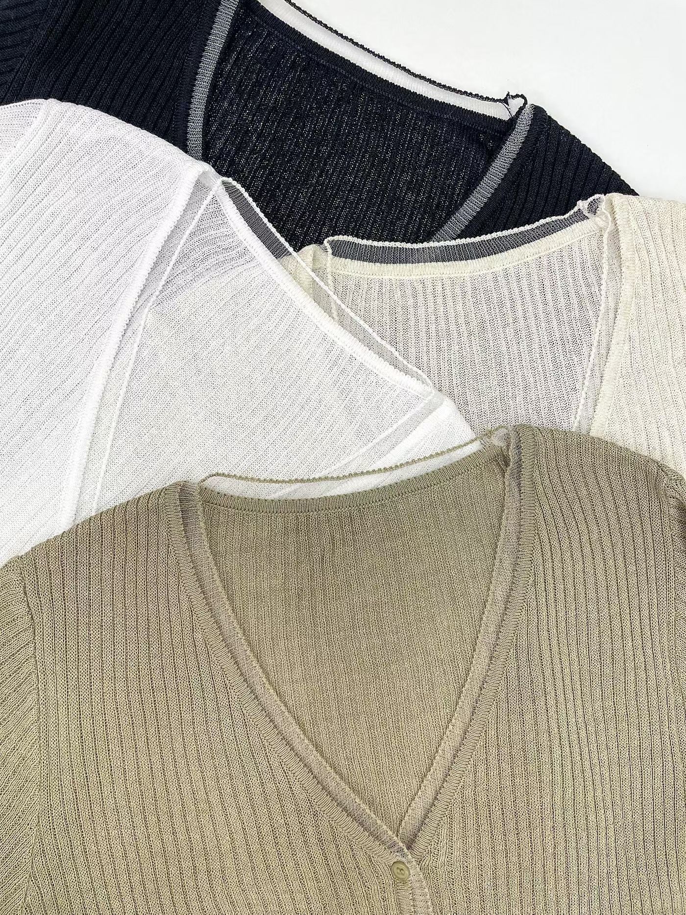 Dreamy Sheer-Panel Cami & Cardigan Two-Piece Set(4 colors)