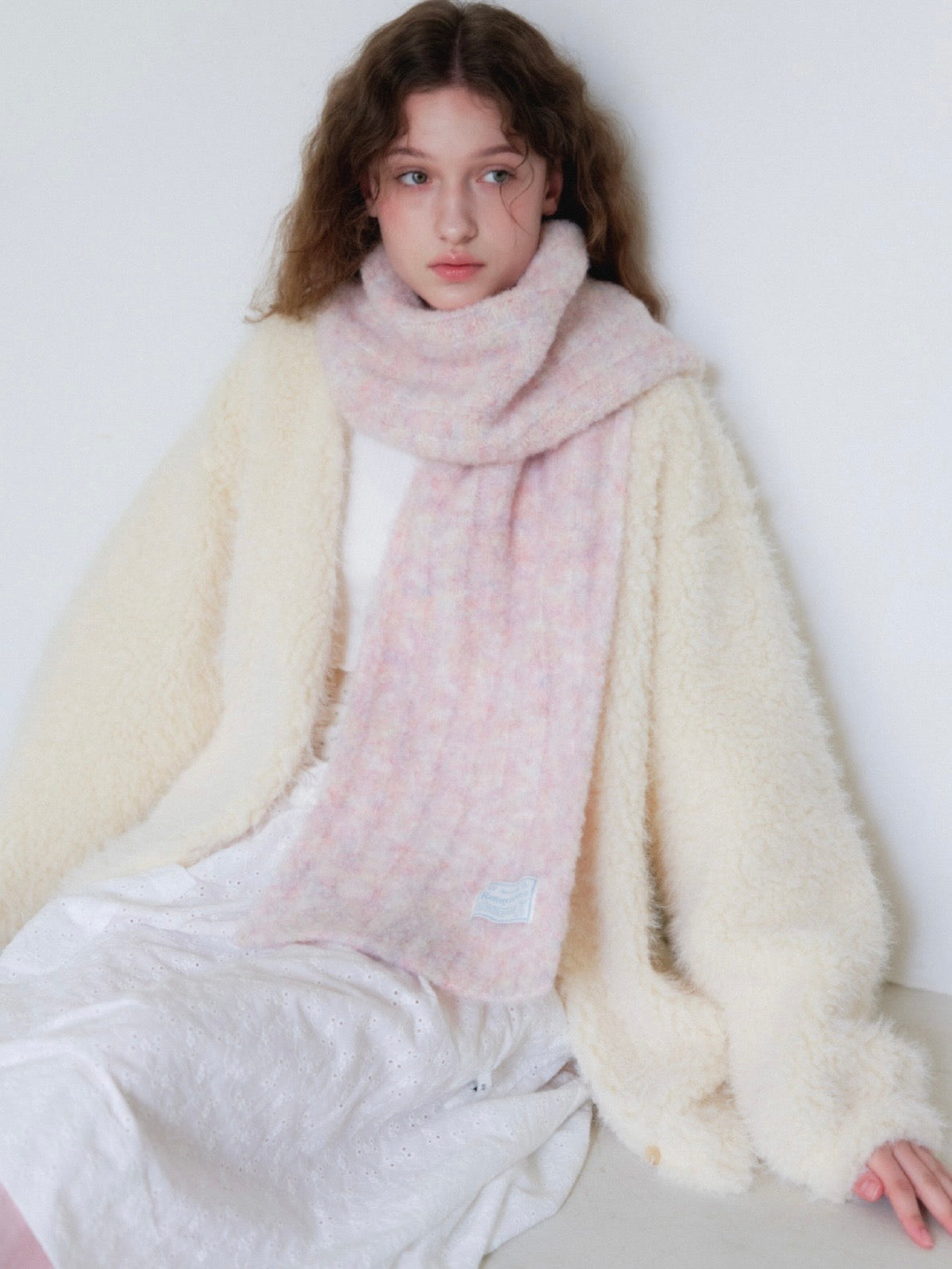 [Renny Rennie] 10% Wool！Fluffy Puppy Muffler(6 colors)