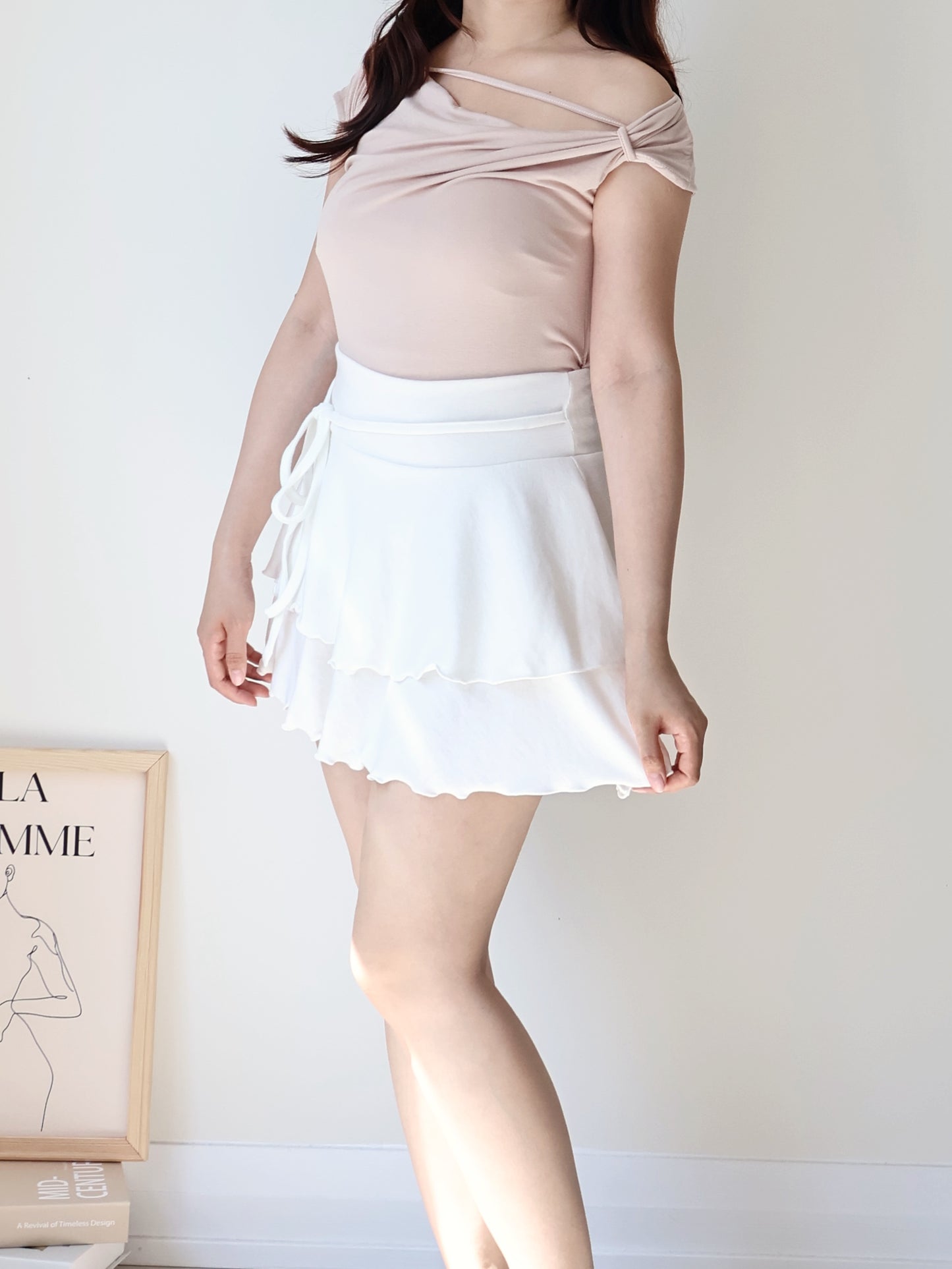 Silky-Cool Strap Modal Tee(Indipink)