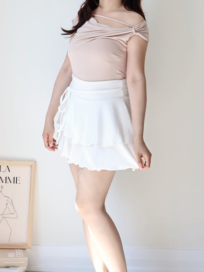 Silky-Cool Strap Modal Tee(Indipink)
