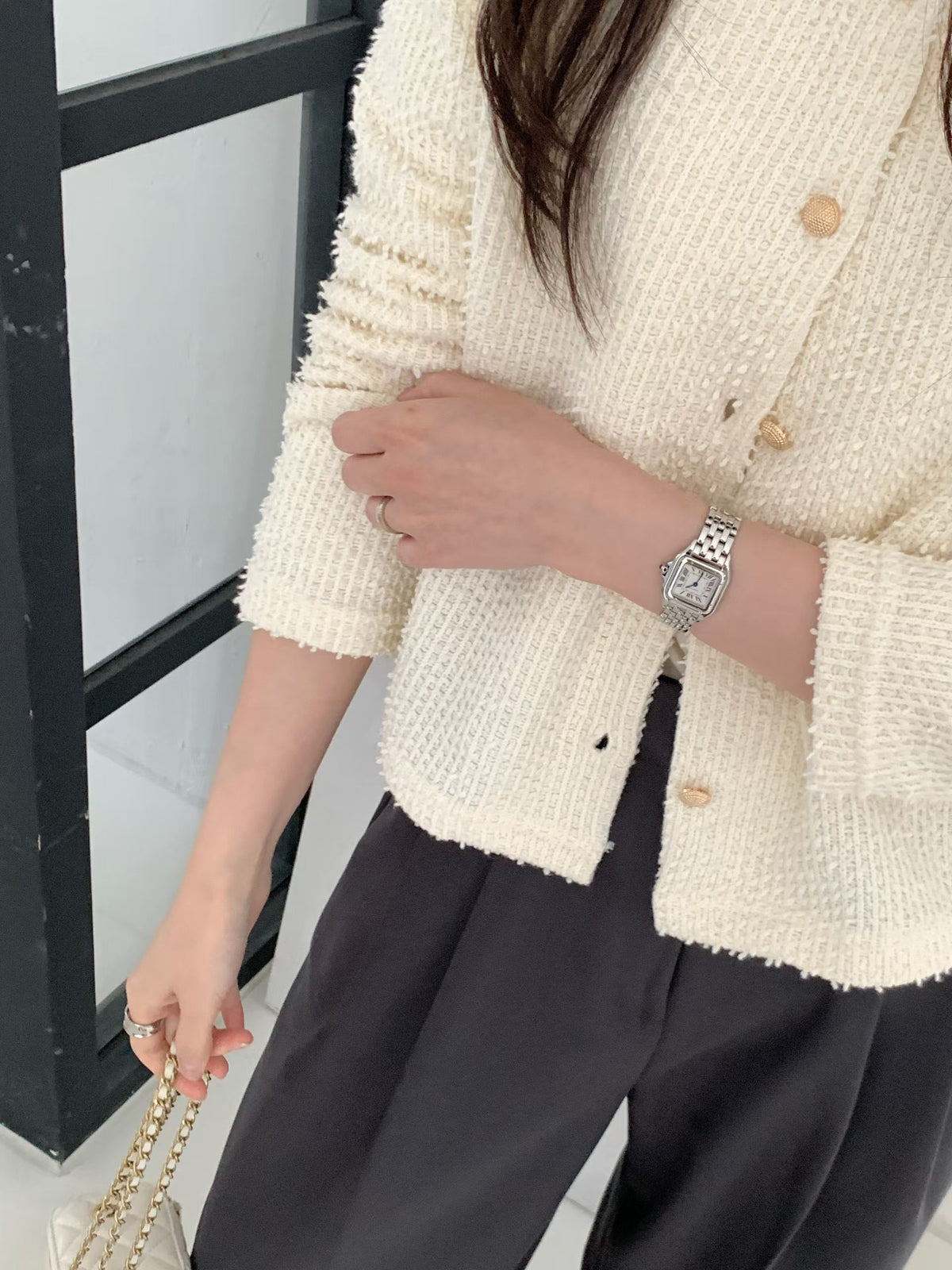 Snowflake Tweed Jacket(2 colors)