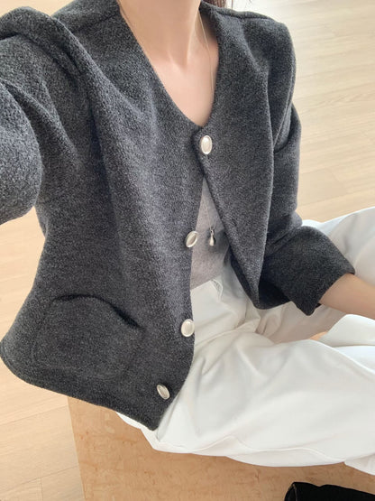 [8% Wool] Coco Teddy Tweed Jacket(3 Colors)