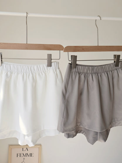 +5cm Leg-Elongating A-Line Tailored Skort(Mocha)