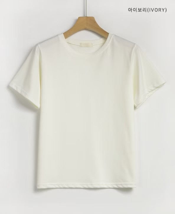 Ice-Cool Touch Round Neck Tee(5 colors)