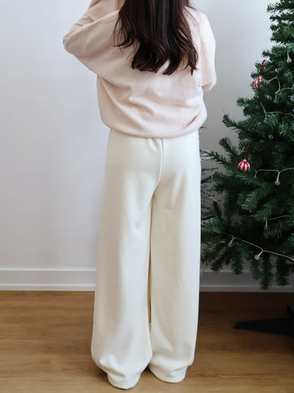 Winter Essential❄️Extra Warm Fleece Loose Pants(Cream)