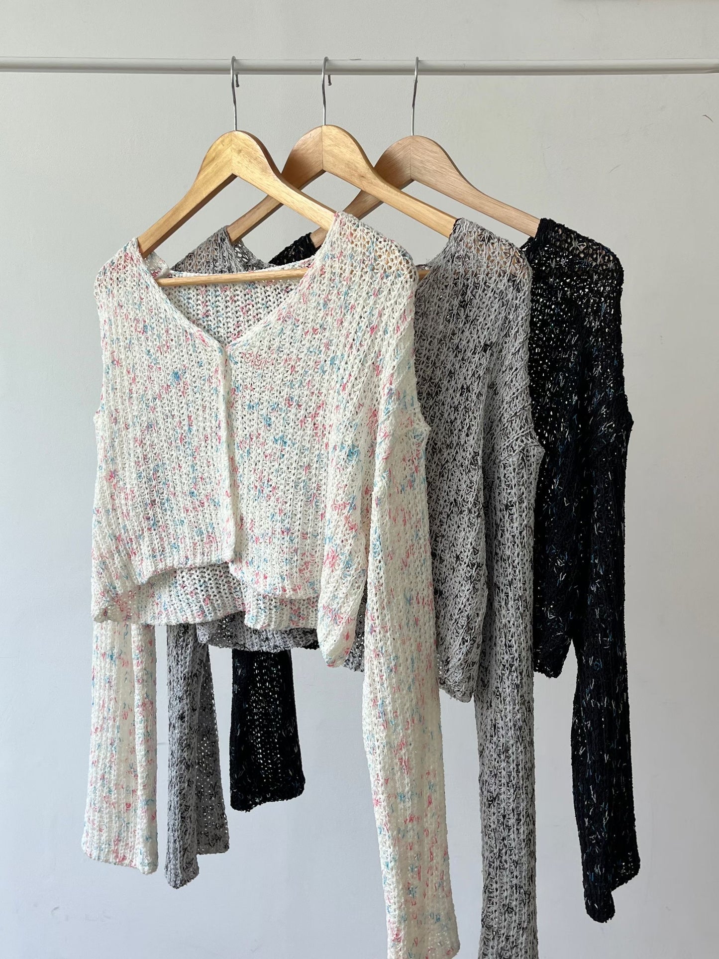Spring Sorbet Cropped Knit Cardigan(3 colors)
