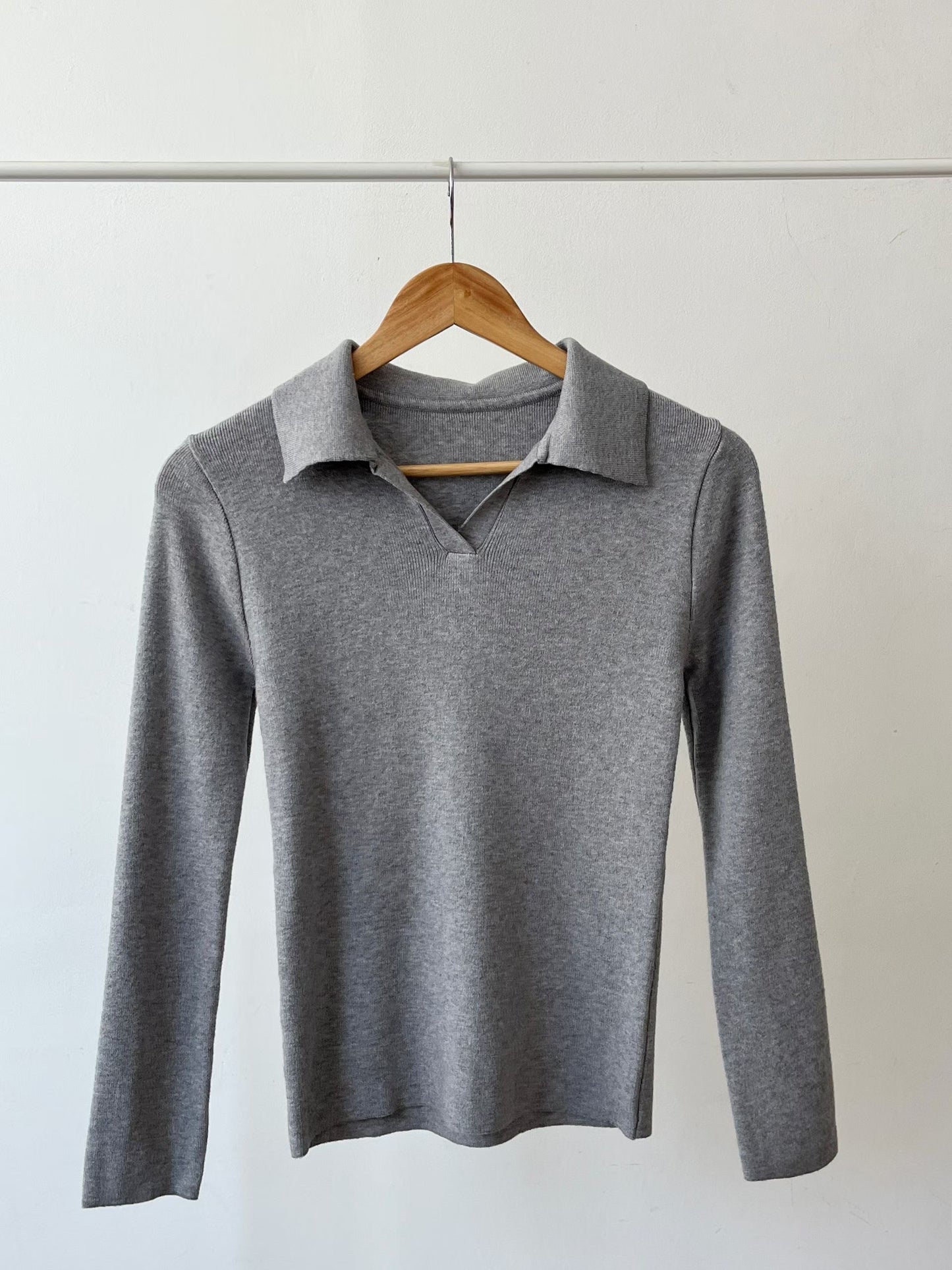 Chic Lapel Collar Soft Knit Top(5 colors)