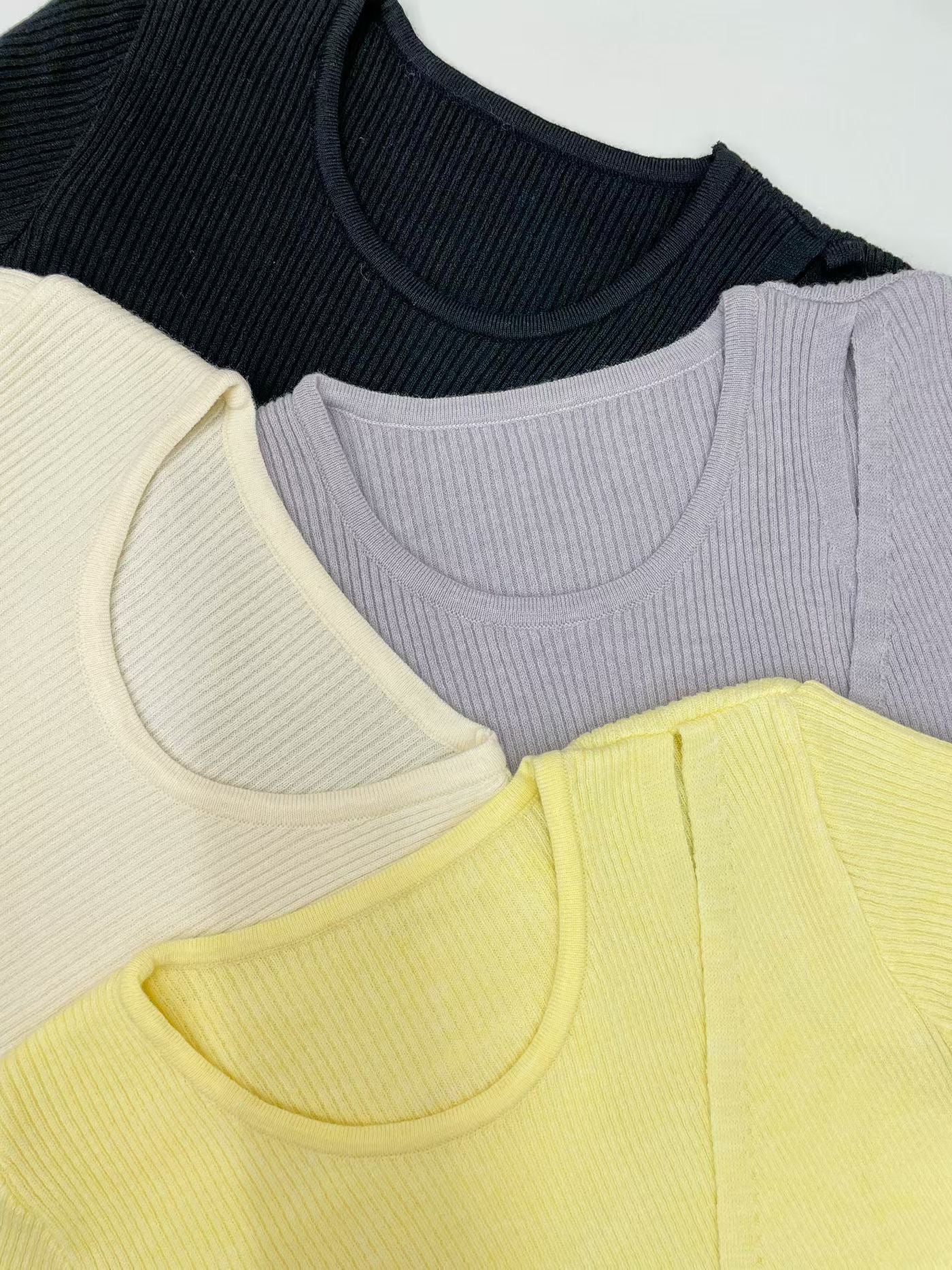 Elegant Wrap-Front Knit Top(4 colors)