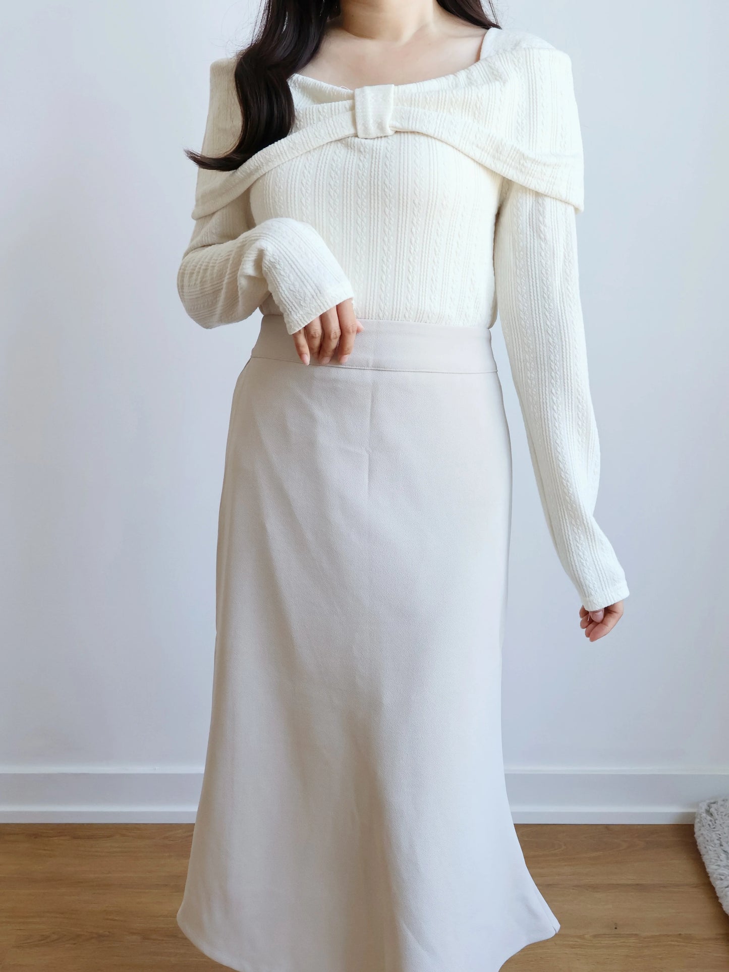 Romantic Bowknot Top(Cream)