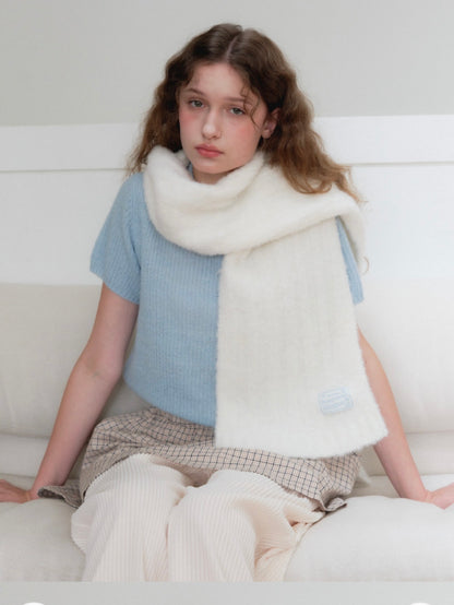 [Renny Rennie] 10% Wool！Fluffy Puppy Muffler(6 colors)