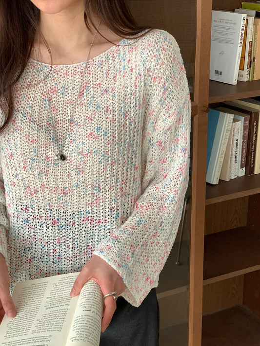 Spring Sorbet Relaxed Fit Knit Sweater(3 colors)