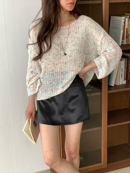 Spring Sorbet Relaxed Fit Knit Sweater(3 colors)