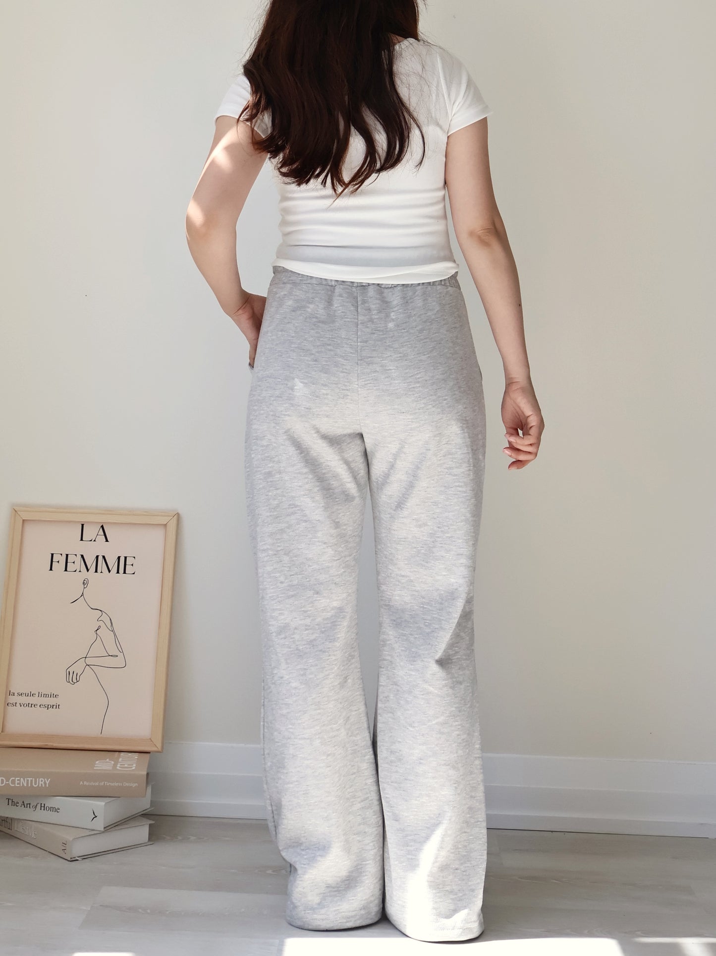 [3 Lengths] Everyday Bootcut Sweatpants(Grey)