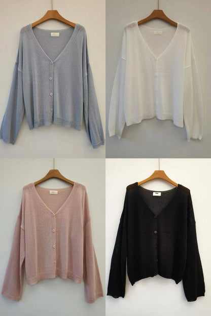 Relaxed Fit Breezy Knit Cardigan(5 colors)