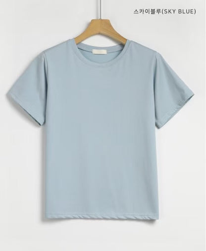 Ice-Cool Touch Round Neck Tee(5 colors)