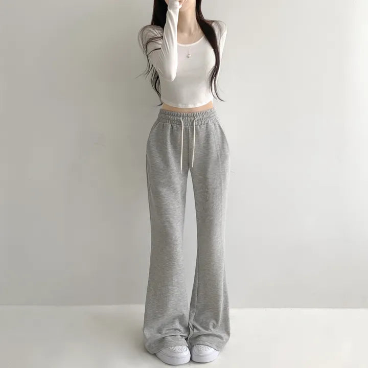 [3 Lengths] Everyday Bootcut Sweatpants(Grey)