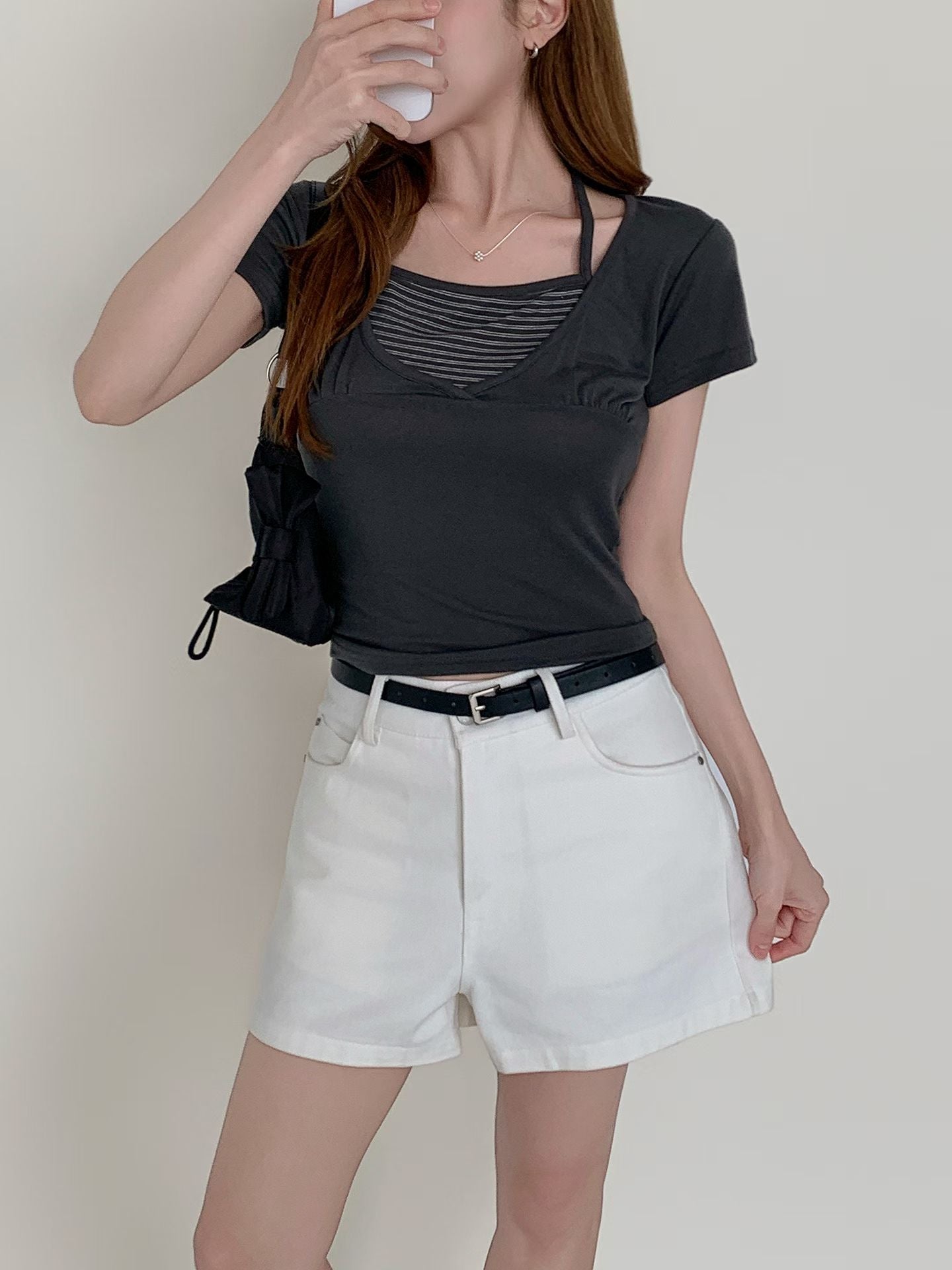 Chic Layered Striped Halter Top(3 colors)