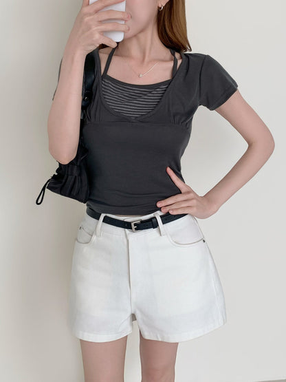 Chic Layered Striped Halter Top(3 colors)