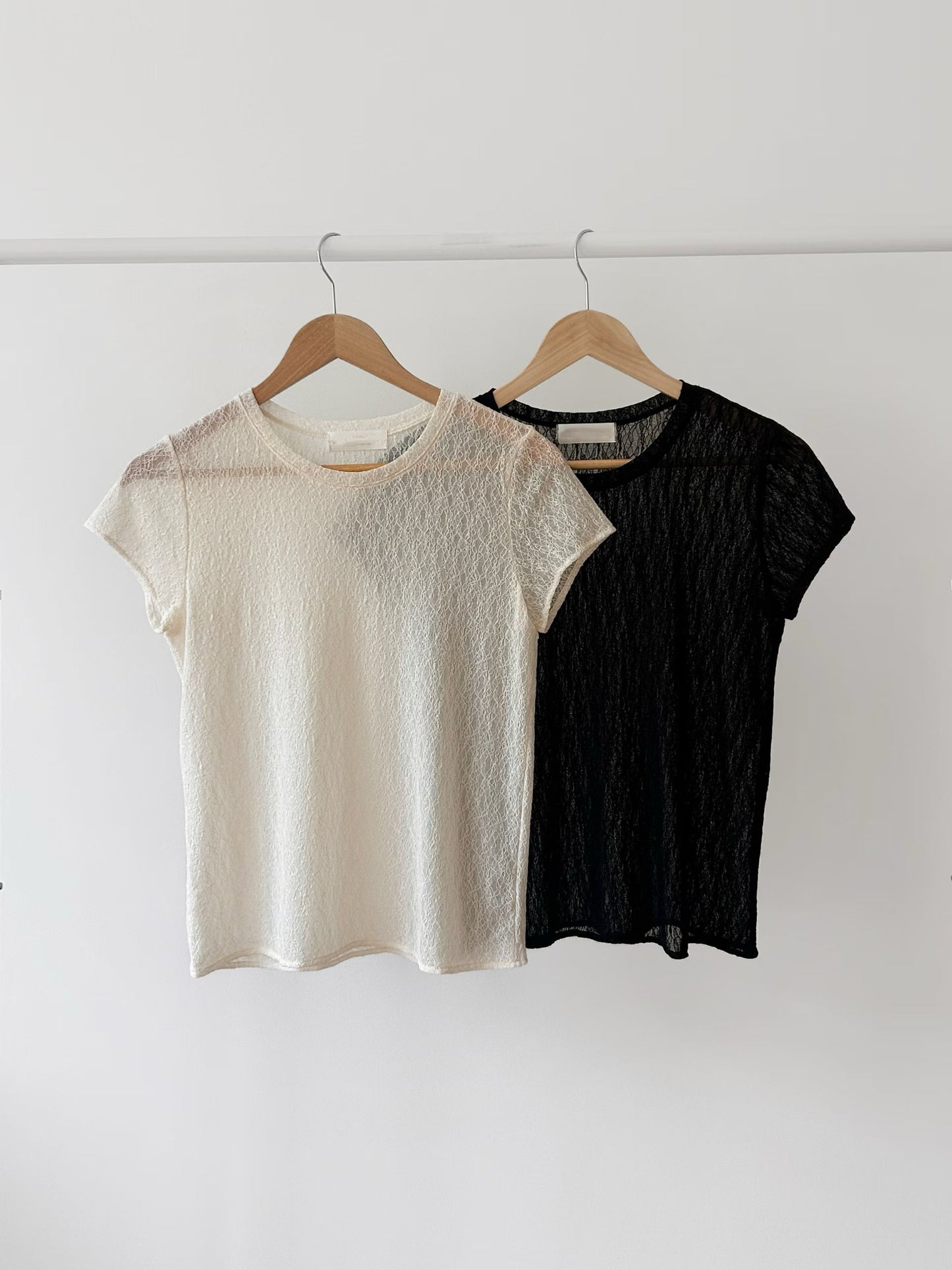 Romantic Sheer Lace Top(2 colors)