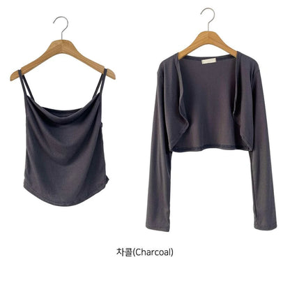 Softy Two-piece Set(Charcoal)