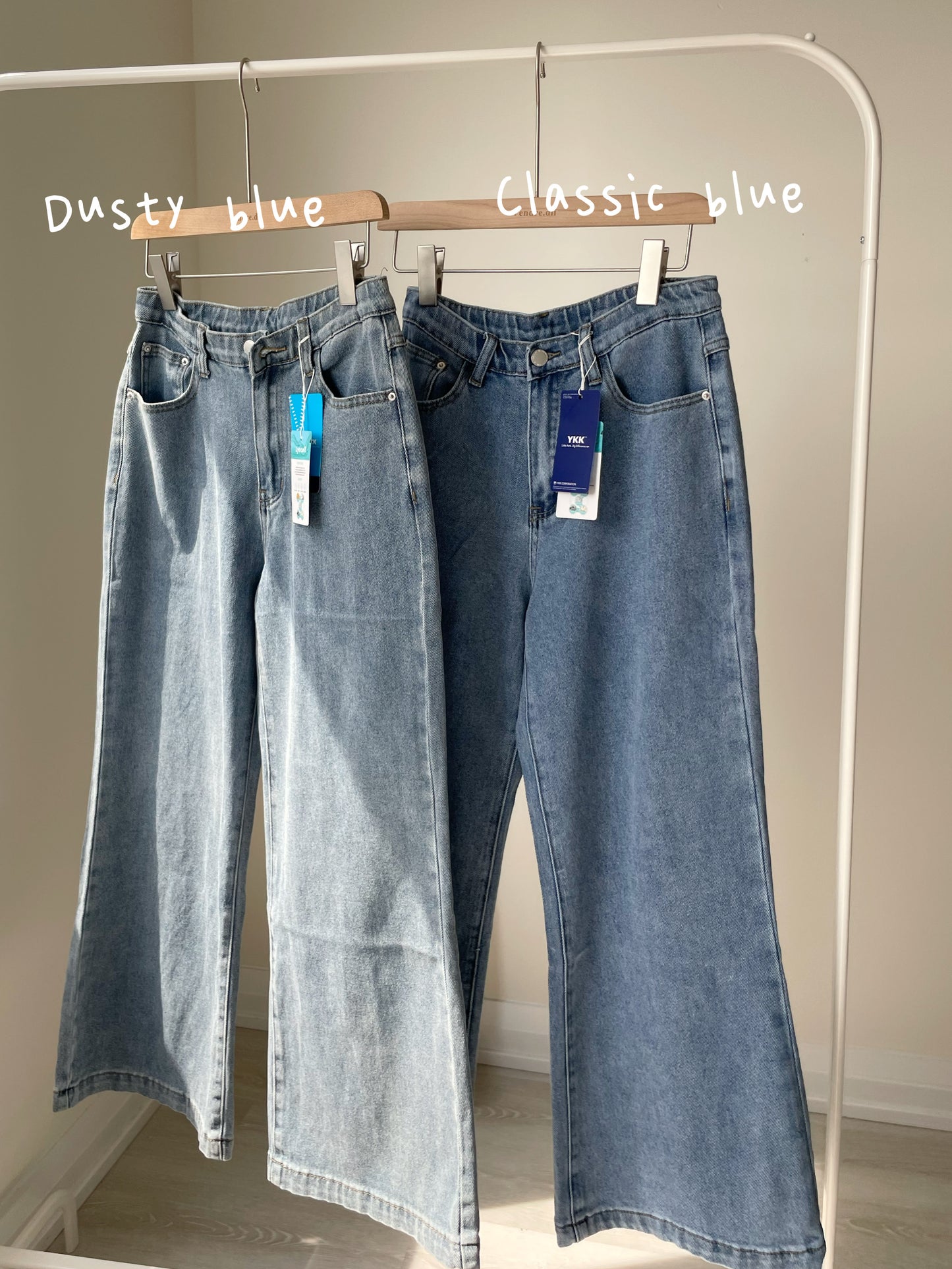 [S-2XL · 3 Lengths] Everyday Drape Tencel Blend Bootcut Denim Pants (Classic Blue)